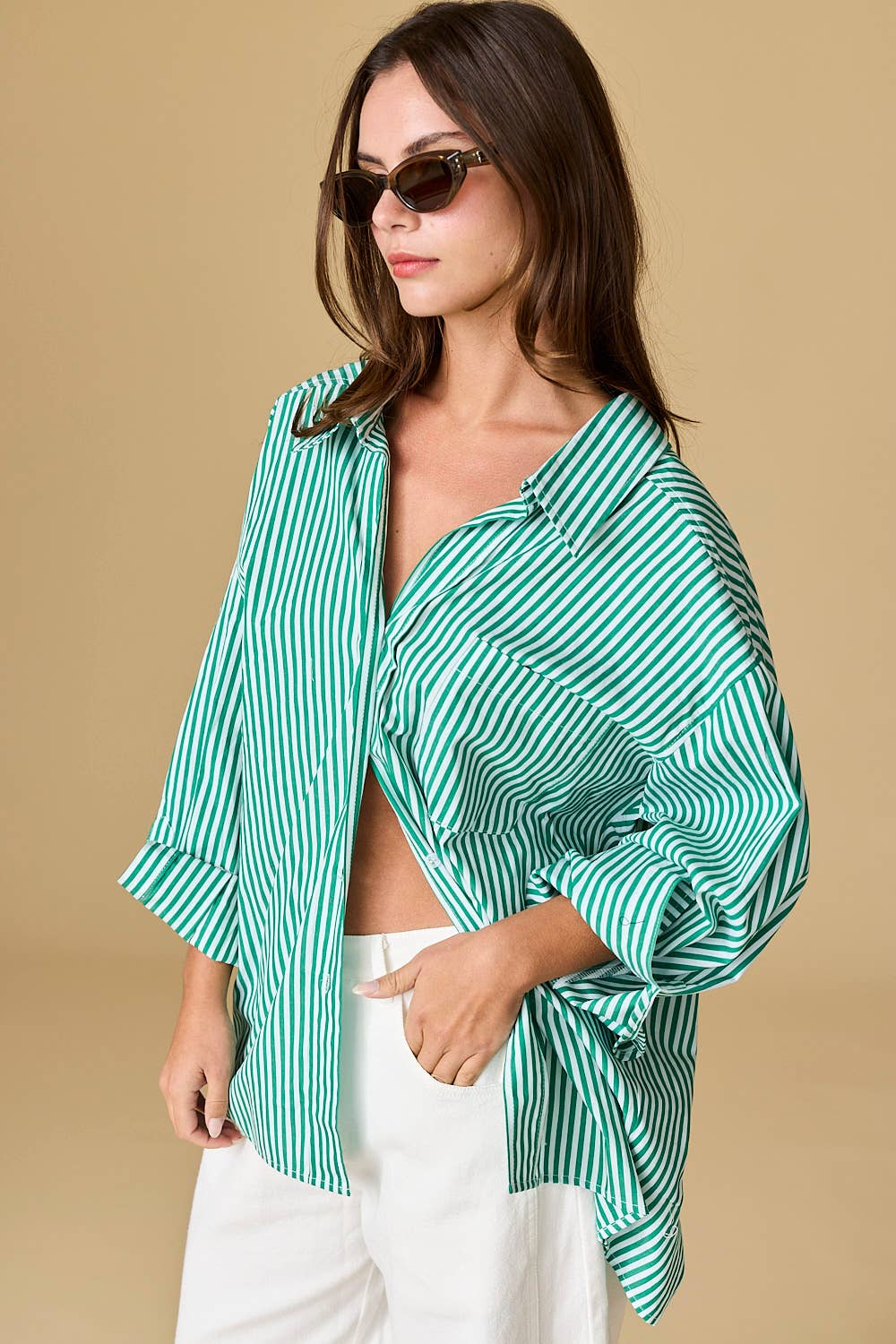 Luna Oversized Stripe Shirt