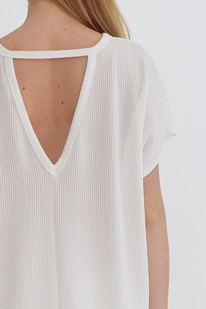 Entro | Oversized Textured Top