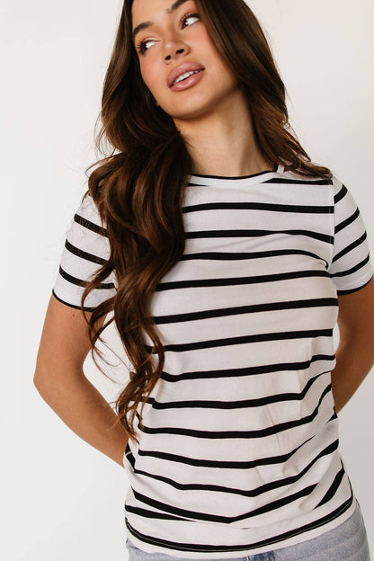 Lulu Tee - Black Stripe