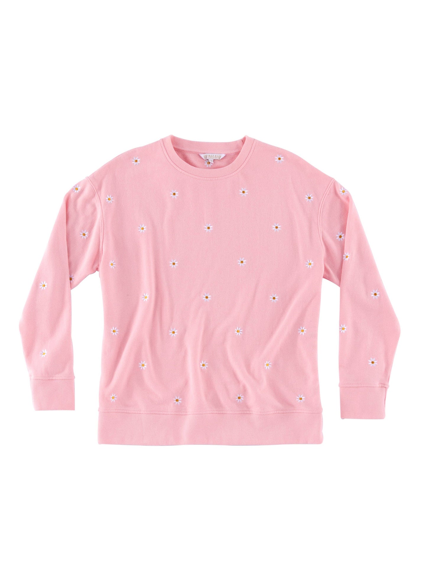 Embroidered Daisies Sweatshirt
