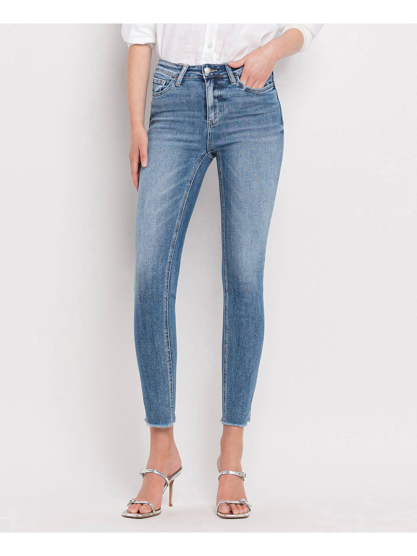 Lovervet | High Rise Crop Skinny Jeans