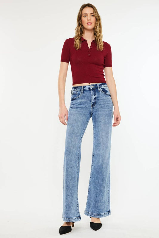KanCan | High Rise Wide Leg Flare Jean