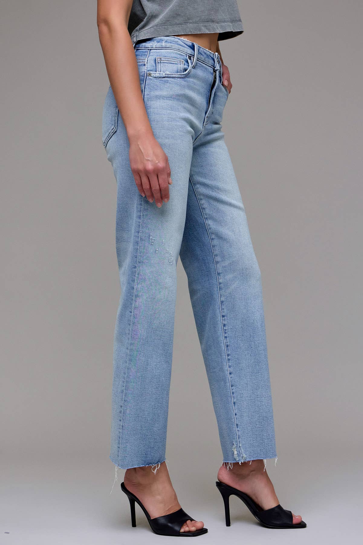 Hidden | Ella Light Wash High Rise Classic Straight