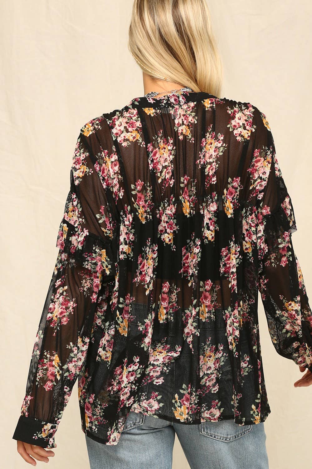 Floral Button-Down Blouse