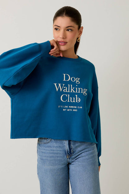 Dog Walking Club Embroidered Sweatshirt
