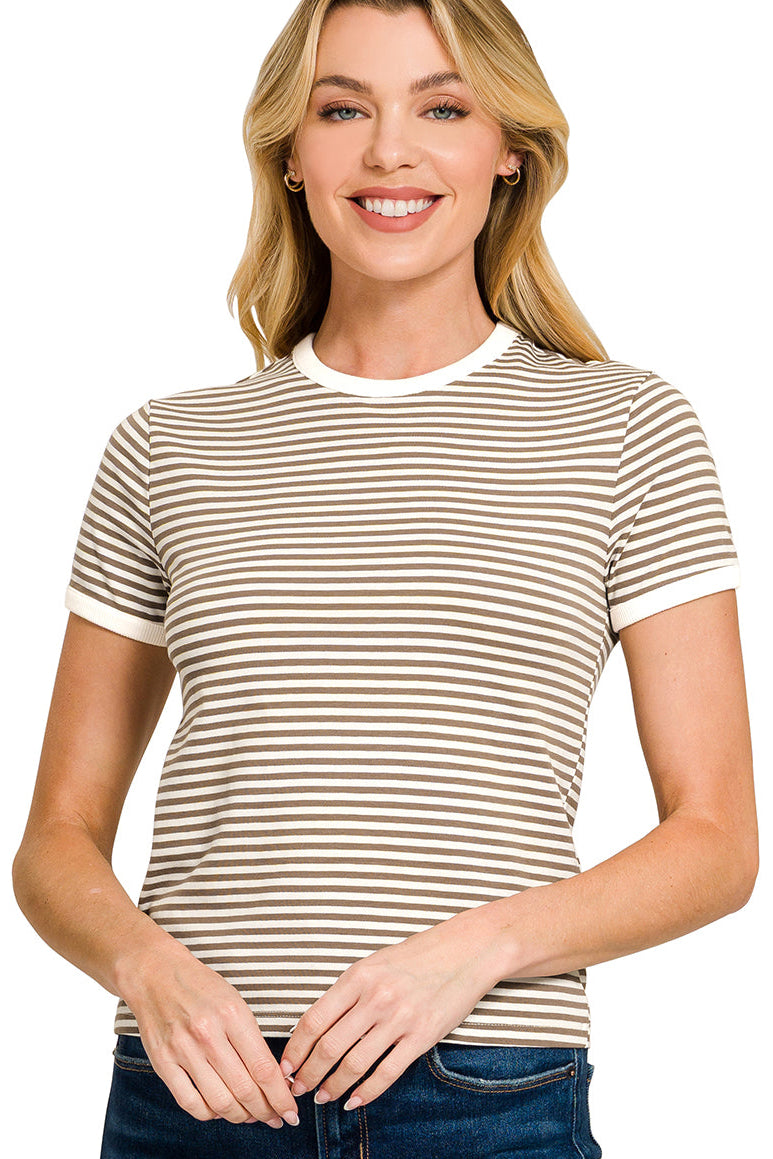 Fitted Striped Tee