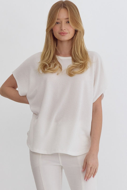 Entro | Oversized Textured Top