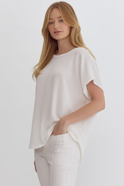 Entro | Oversized Textured Top