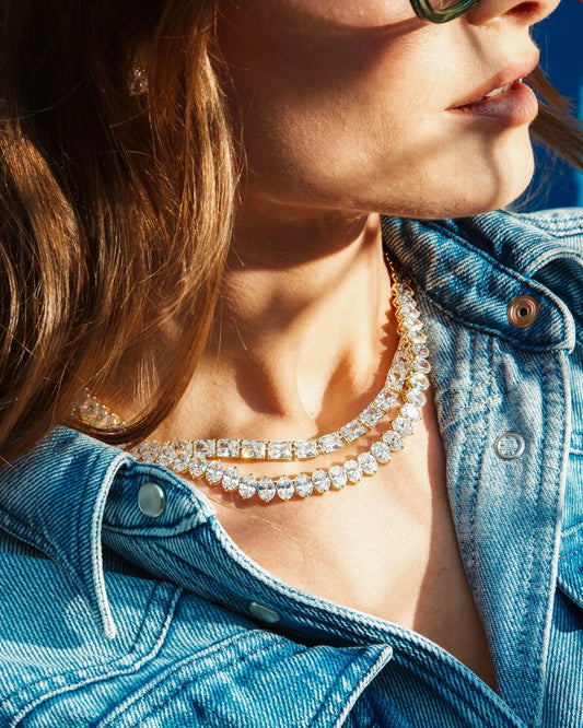 Hello Gorgeous Tennis Necklace