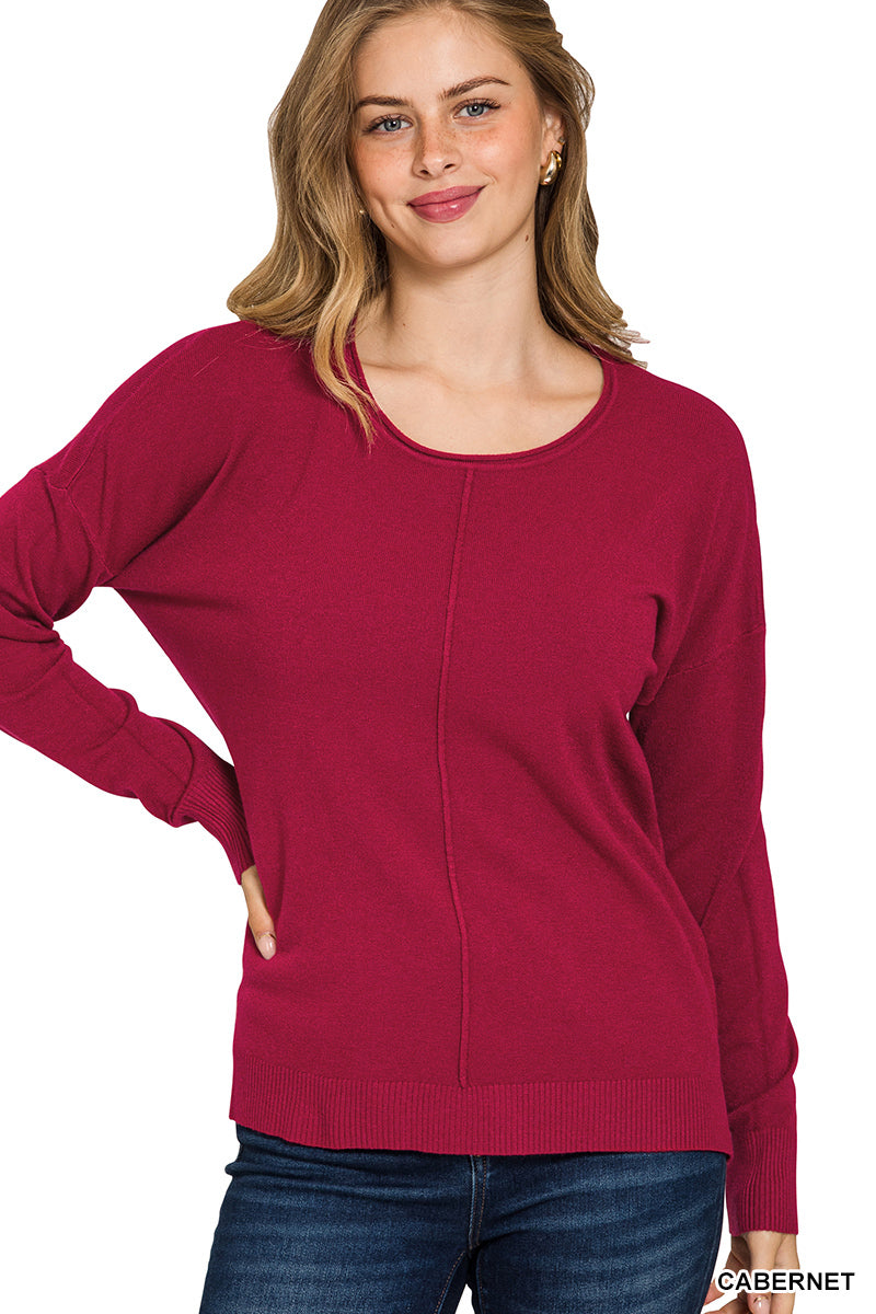 Viscose Crew Neck Sweater