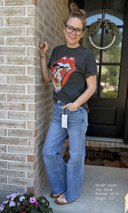 Mica | Festival Stretch Super High-Rise Wide Leg Jeans