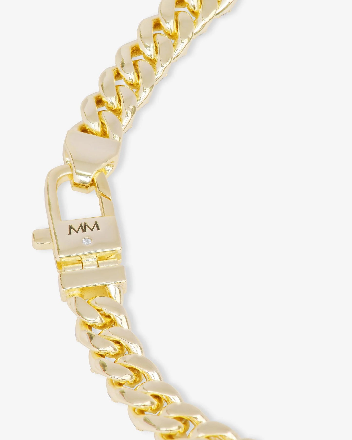 Pavé Julian Cuban Chain Necklace 6.8mm