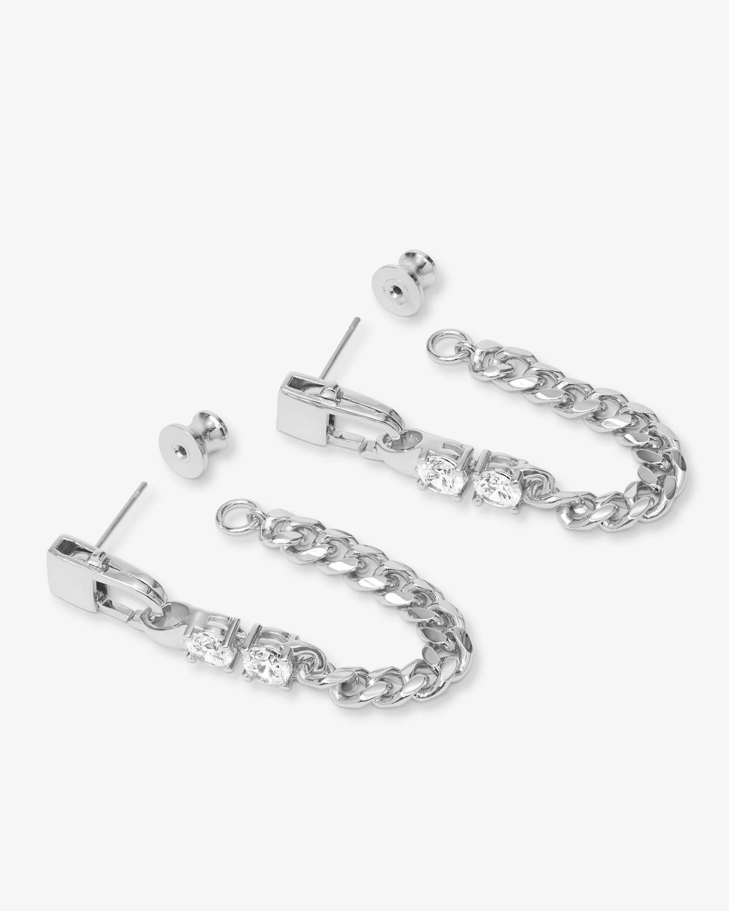 Julian Loves Diamonds Soft Chain Hoops
