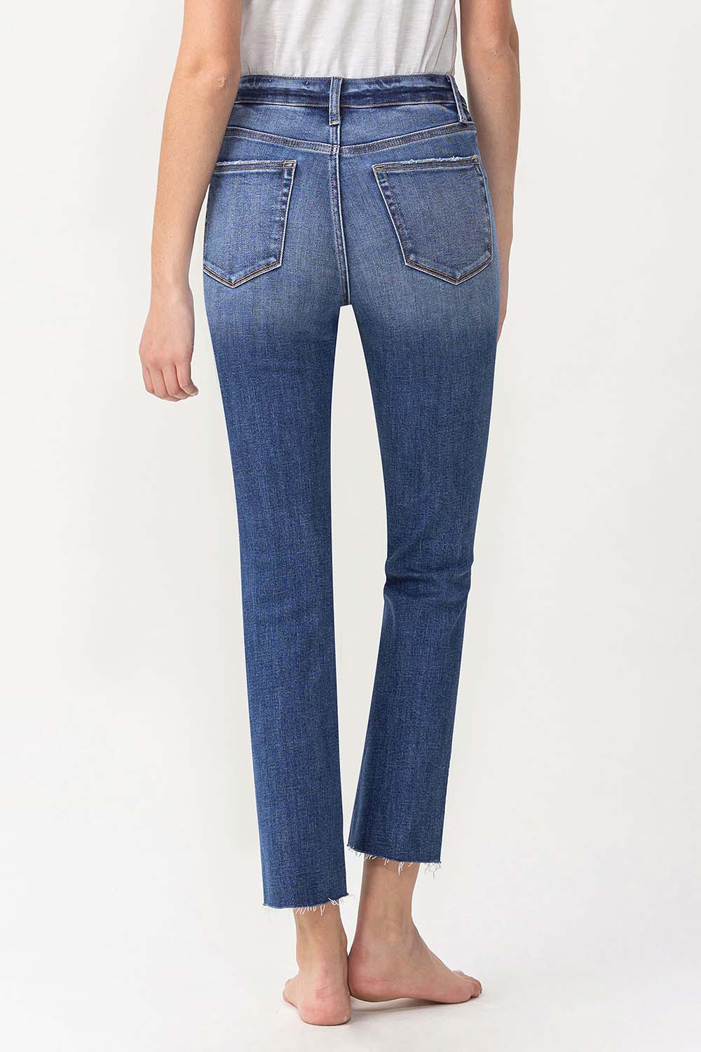 Lovervet by Vervet High Rise Slim Straight Jeans