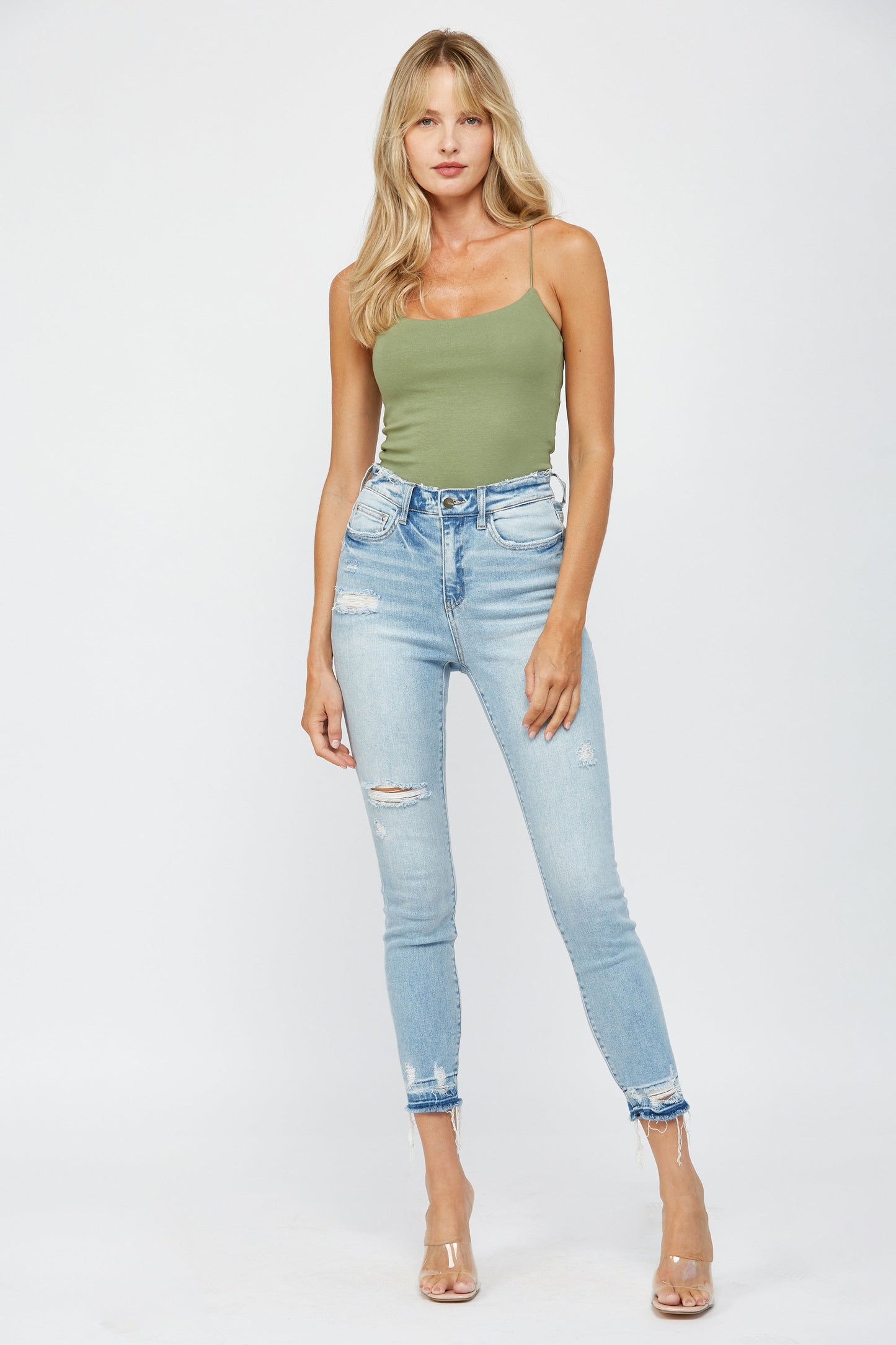 Mica High Rise Crop Skinny Jeans