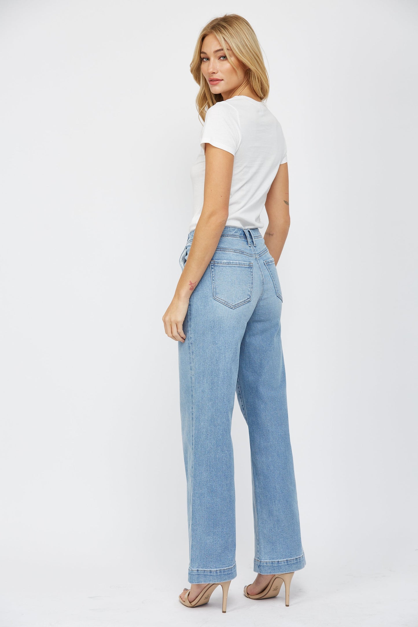 Mica High Rise Wide Leg Trouser Jeans