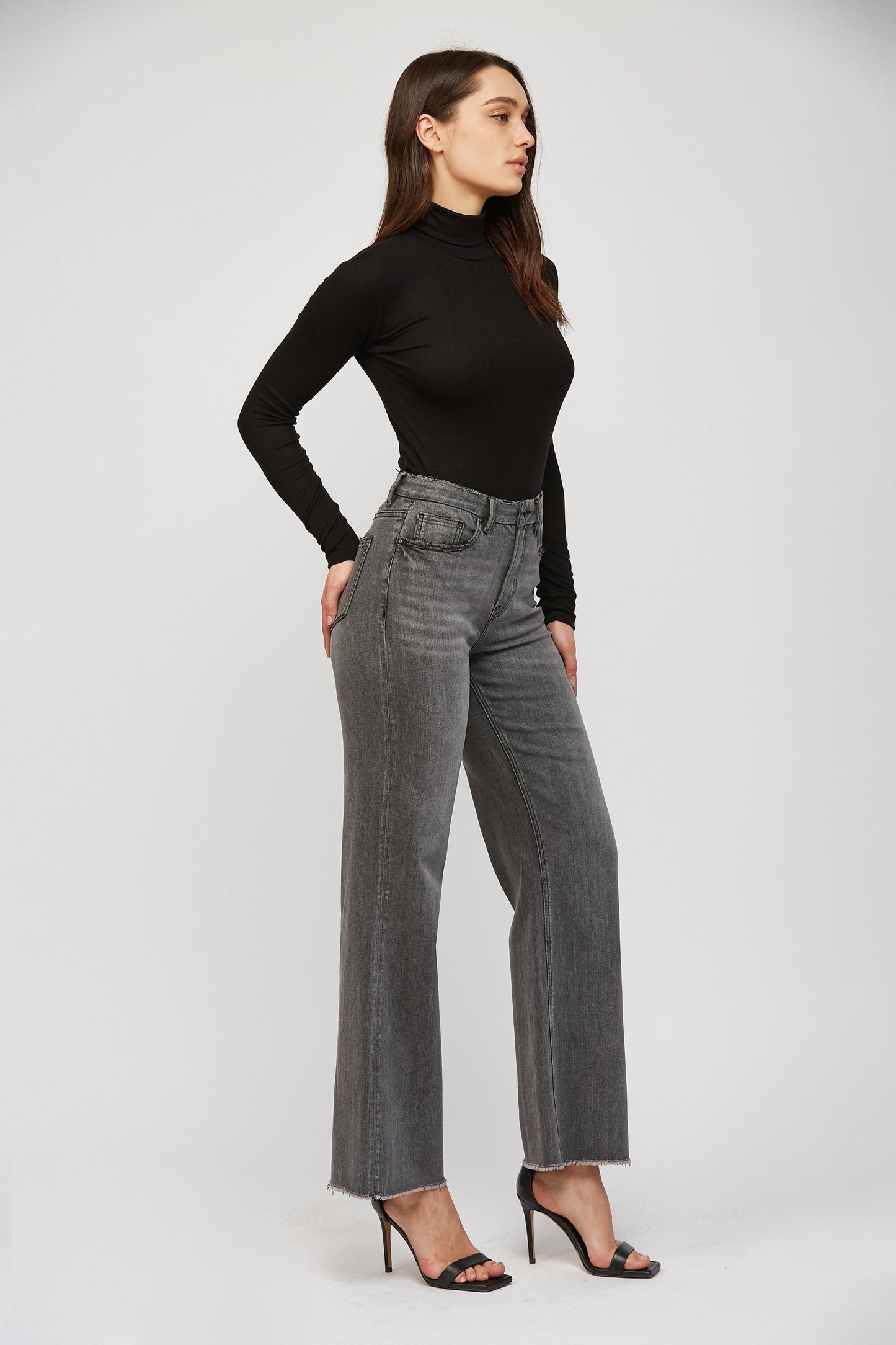 Mica Super High Waist Wide Leg Jeans