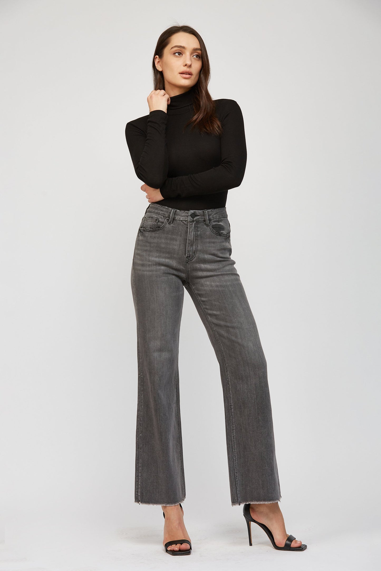 Mica Super High Waist Wide Leg Jeans