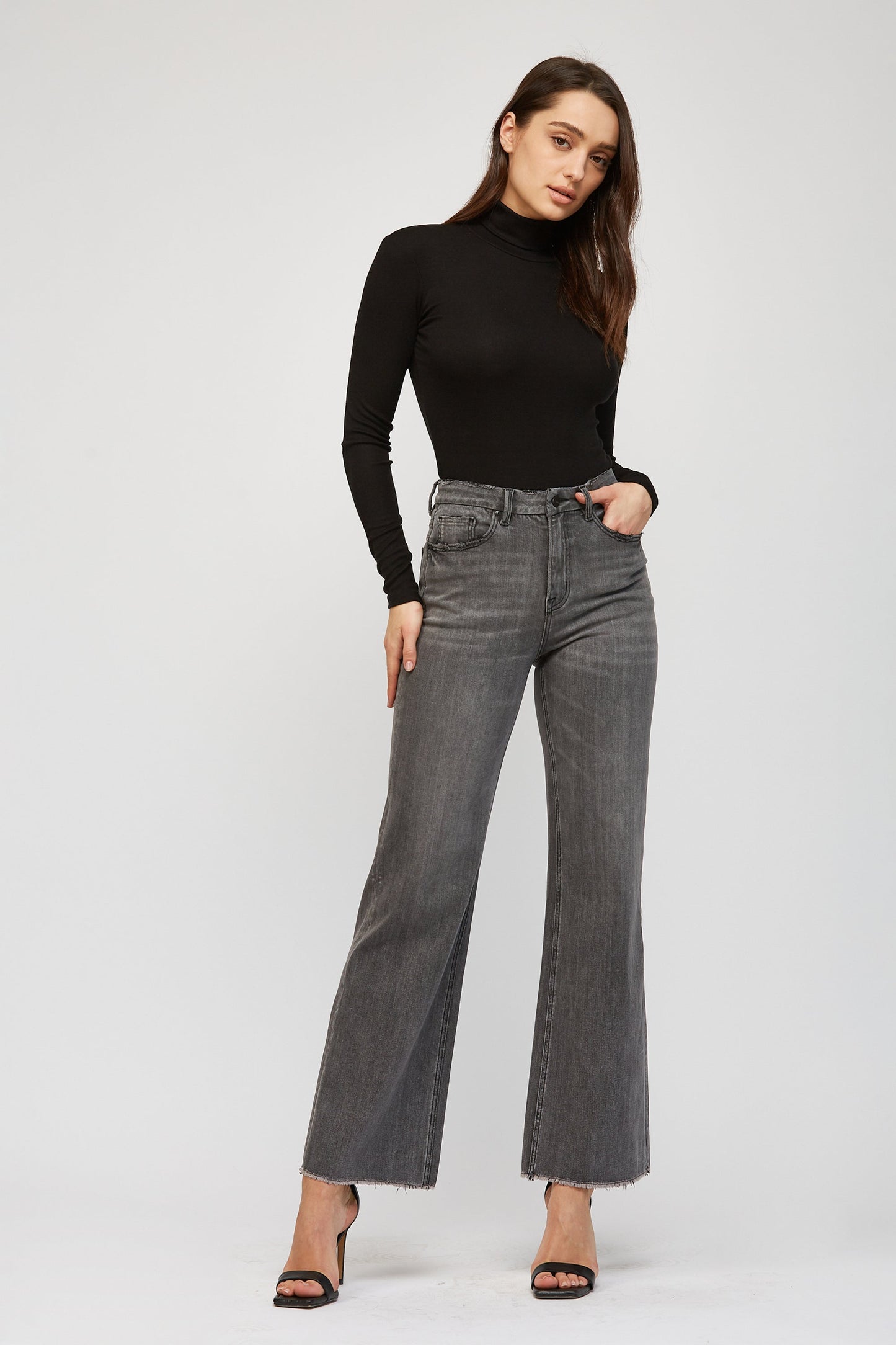 Mica Super High Waist Wide Leg Jeans