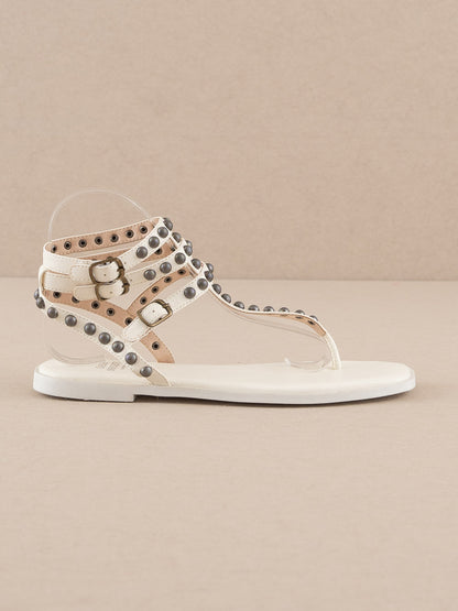 The Oaklyn | Scrappy Studded Gladiator Sandal