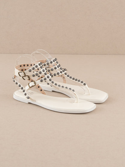 The Oaklyn | Scrappy Studded Gladiator Sandal