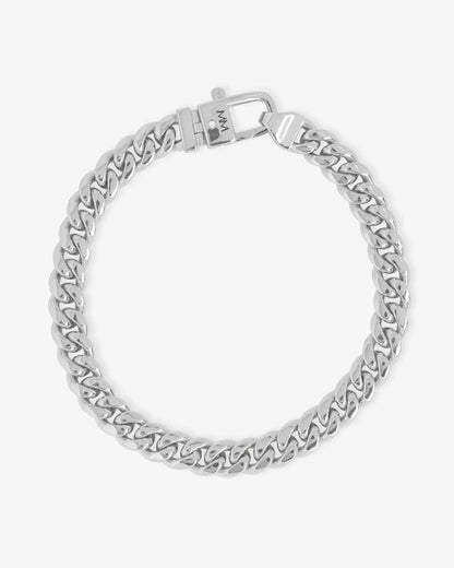 Pavé Julian Cuban Chain Bracelet 6.8mm