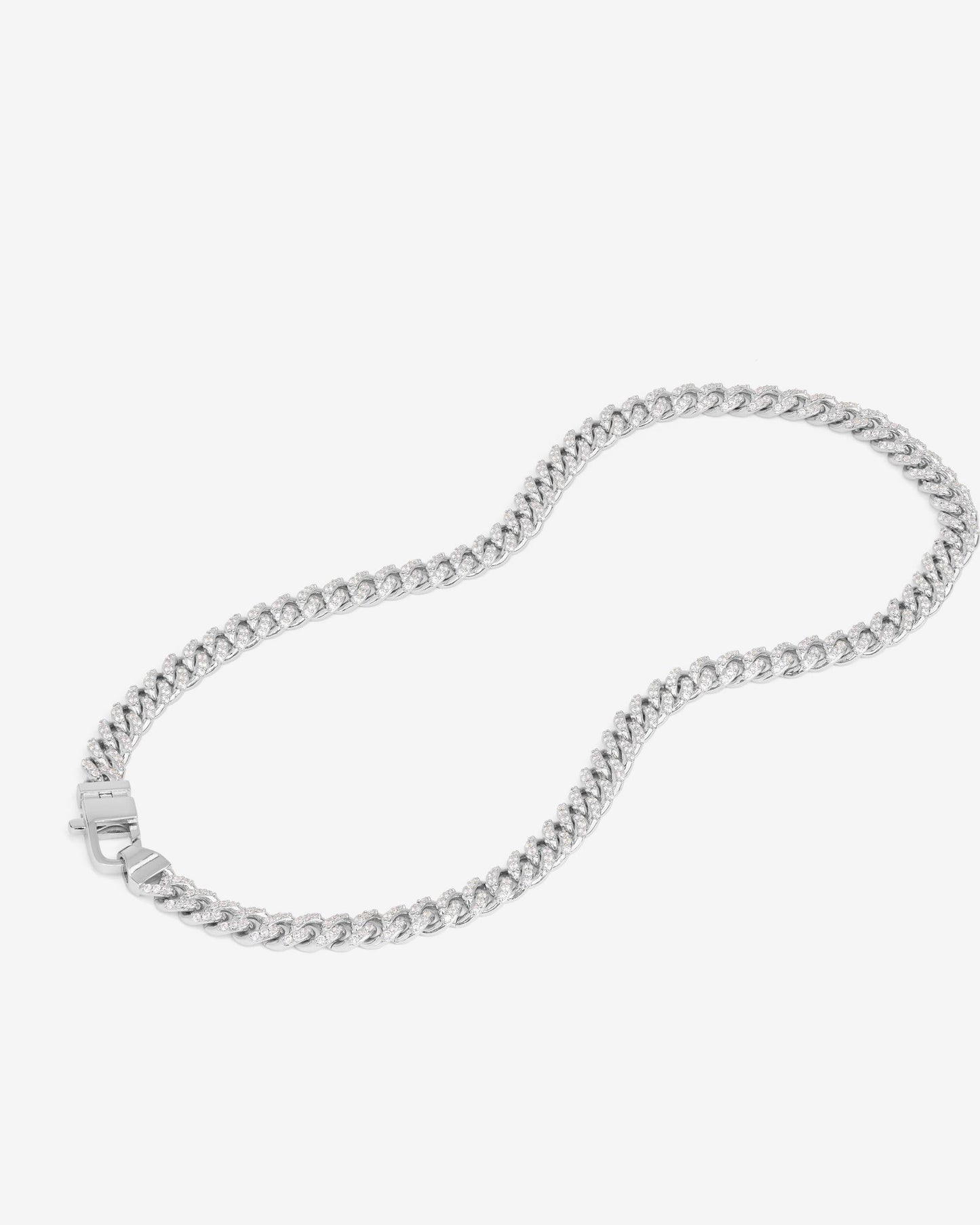 Pavé Julian Cuban Chain Necklace 6.8mm