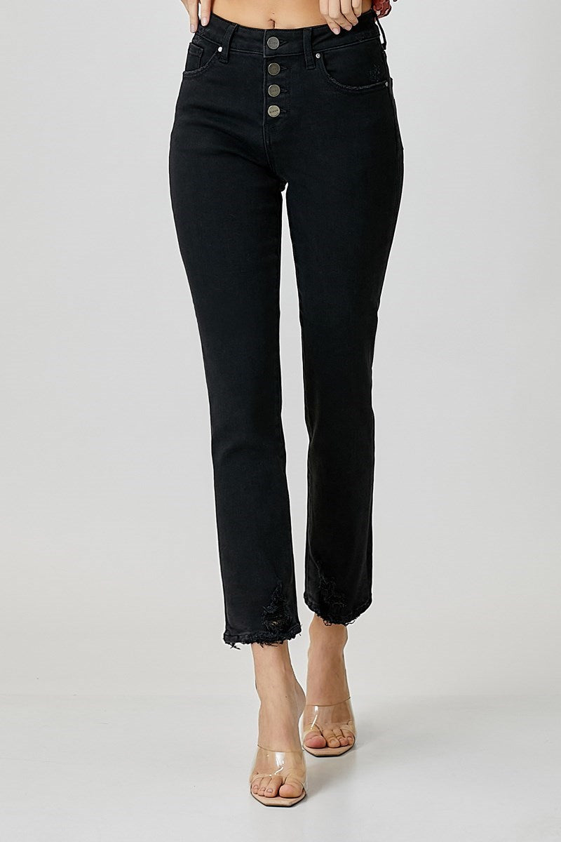 Risen | Button Fly Straight Jeans