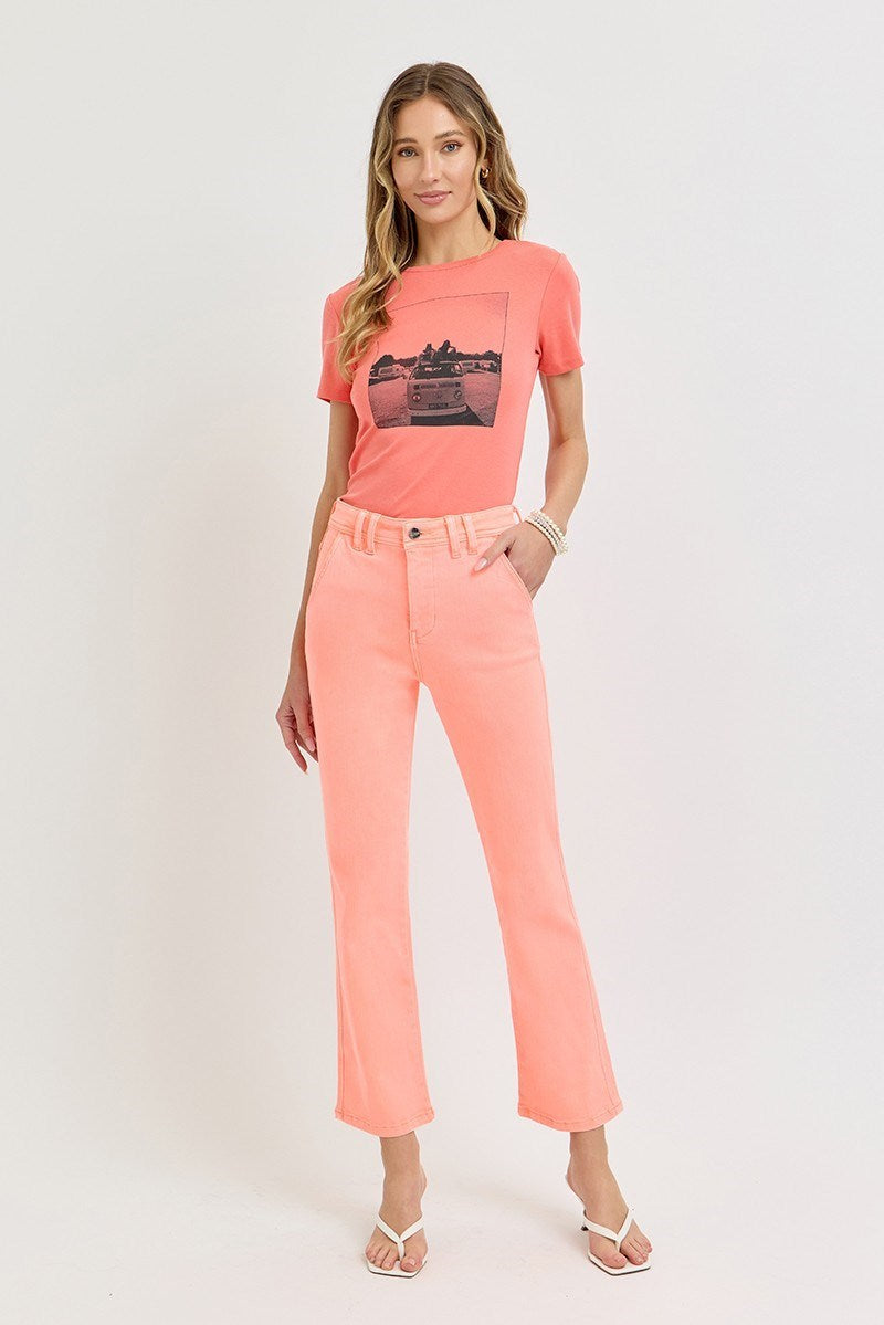 Risen | High Rise Crop Straight Pants