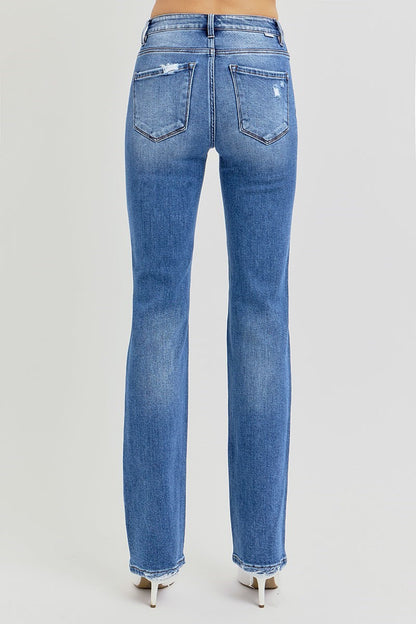 Risen | High Rise Ankle Straight Jeans