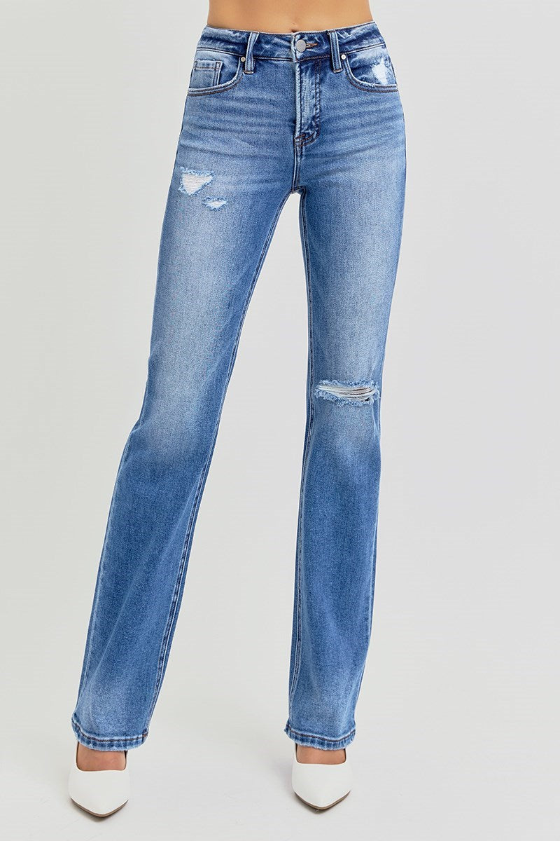 Risen | High Rise Ankle Straight Jeans
