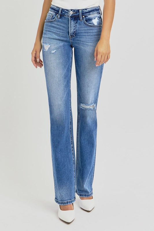 Risen | High Rise Ankle Straight Jeans