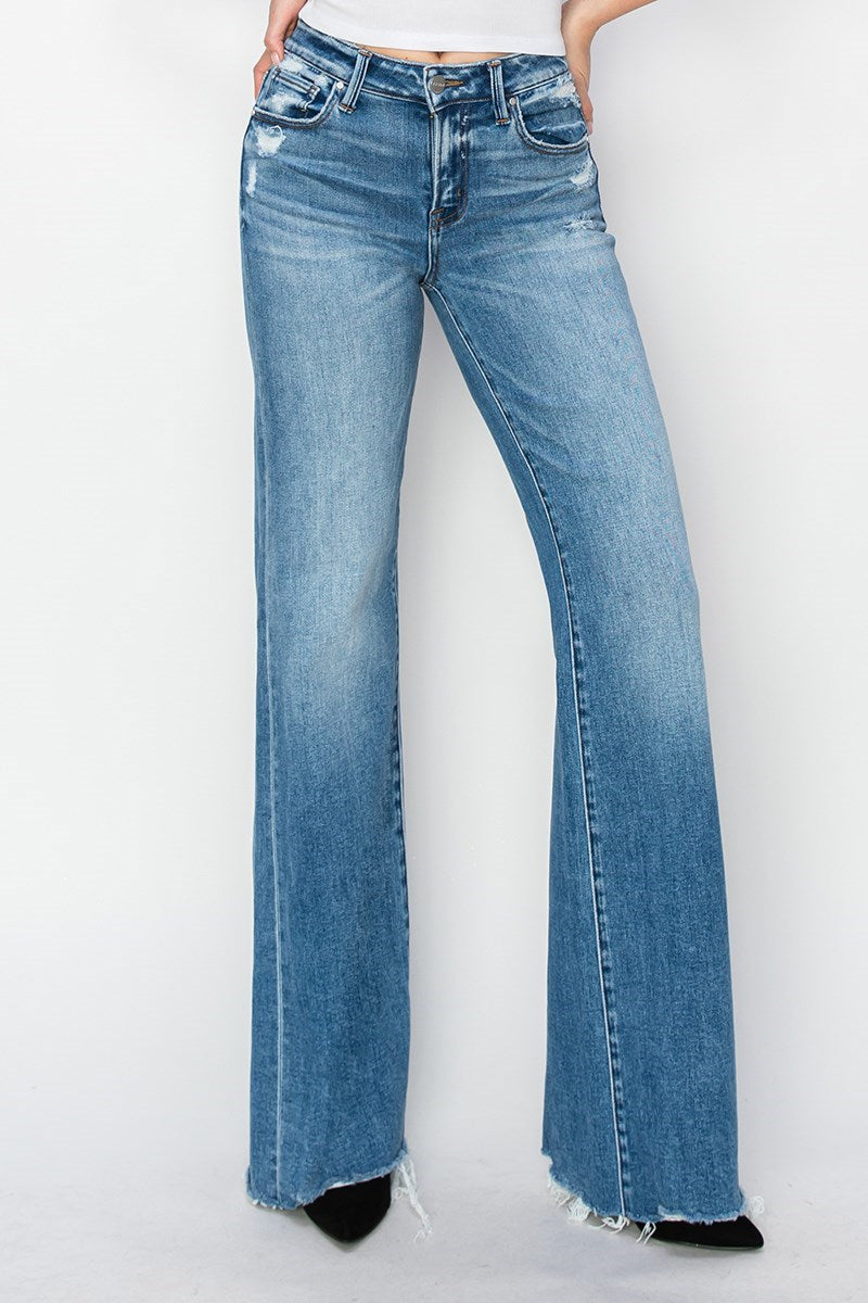 Risen | Tummy Control Wide Jeans