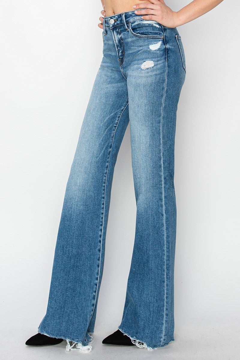 Risen | Tummy Control Wide Jeans