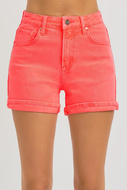 Risen | High Rise Cuffed Shorts
