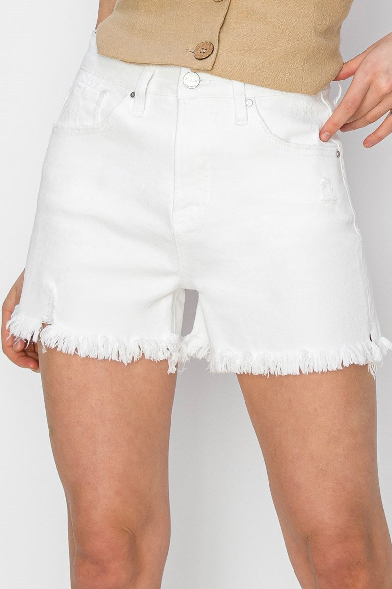 Risen | High Rise Tummy Control Side Slit Shorts