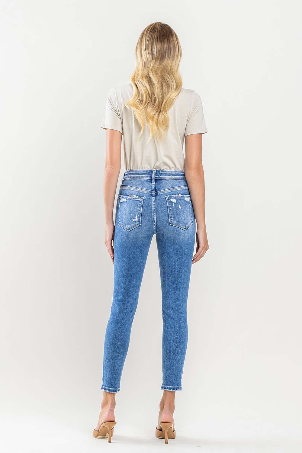 Vervet High Rise Crop Skinny Jeans