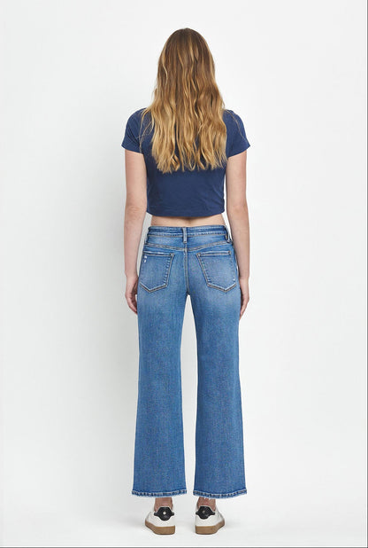 Vervet | Aileeah High Rise Slim Wide Jeans