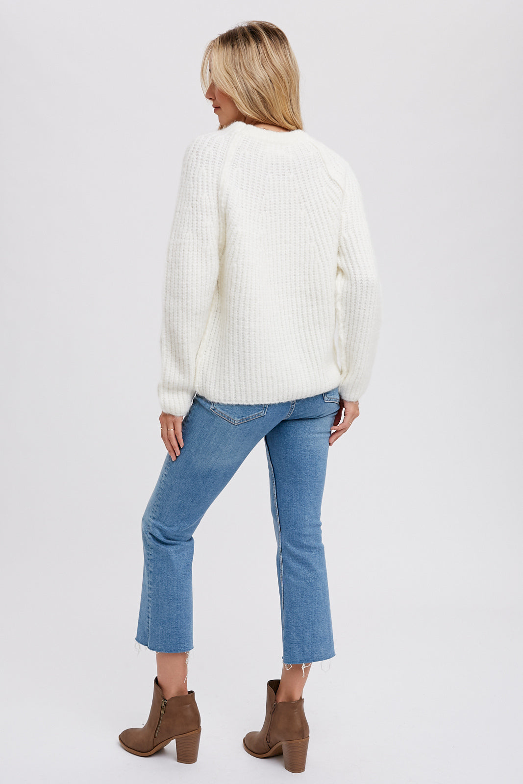 Chunky Raglan Sleeve Pullover