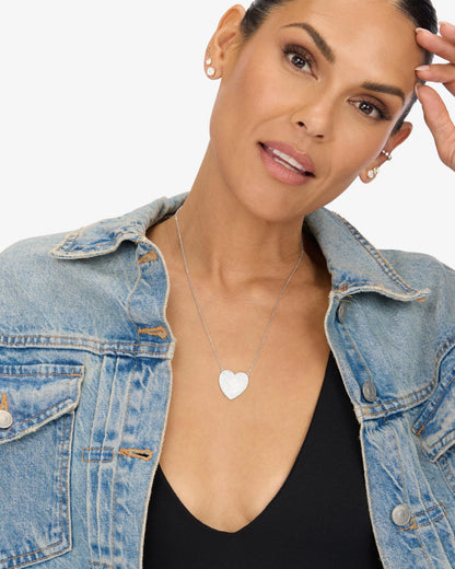 XL You Have My Whole Heart Pave Necklace