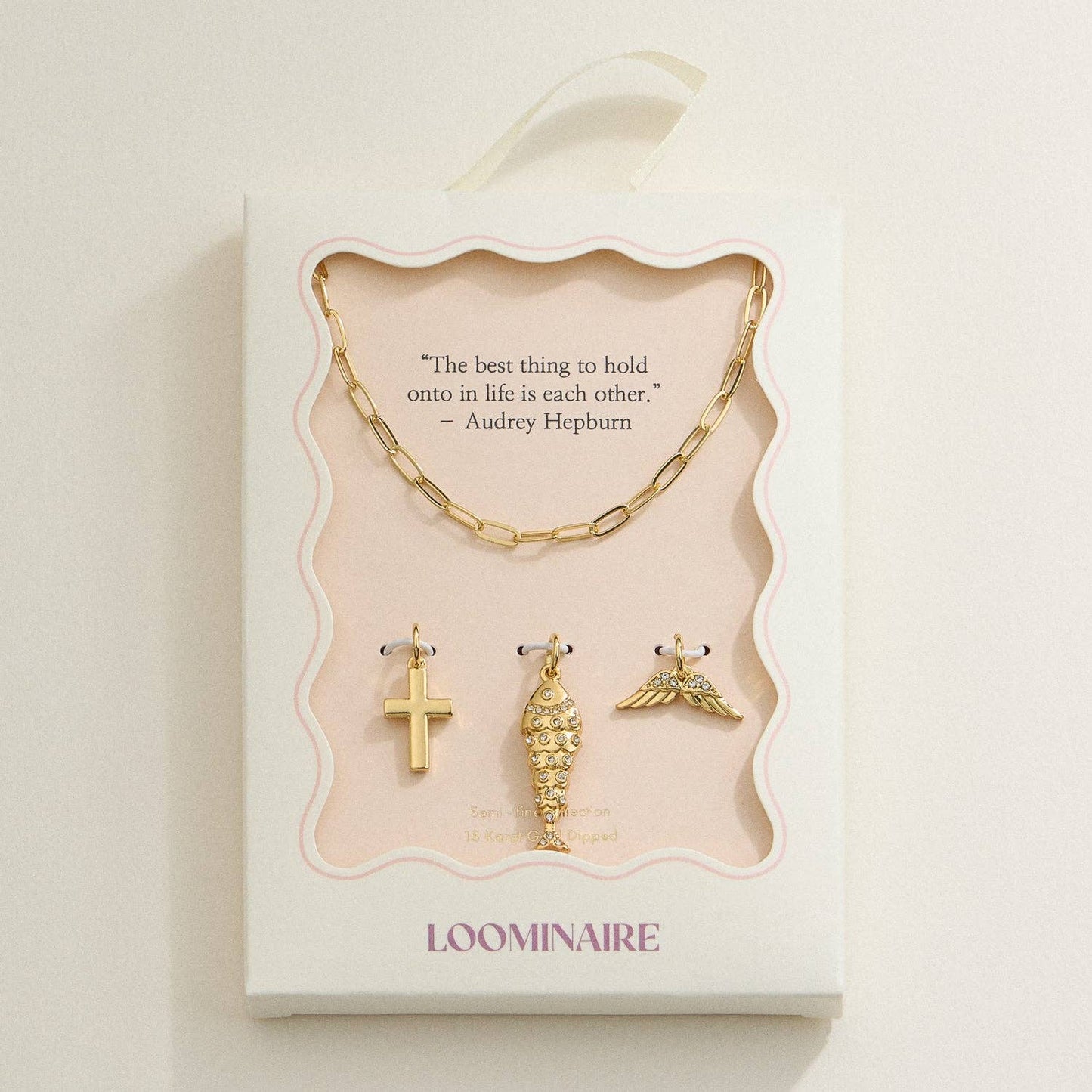 Faith Charm Trio Necklace