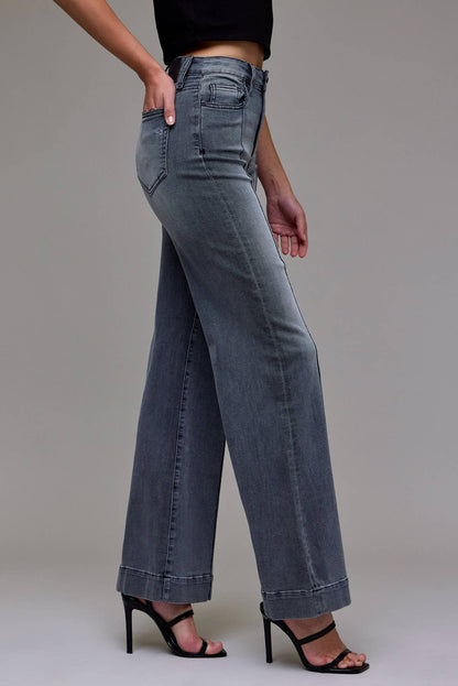 Hidden | Happi Pintuck High Rise Flare