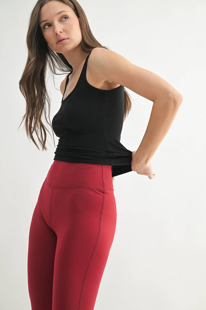 Mono B | Square Neck Ribbed Tank Top