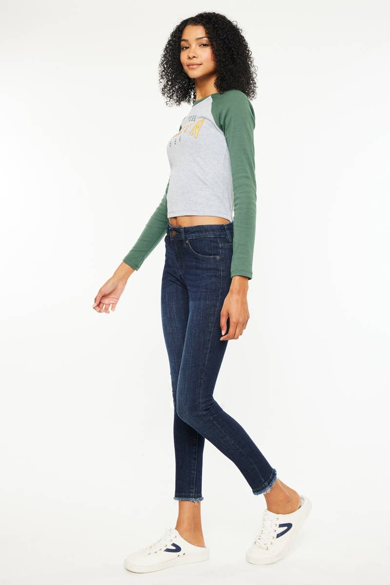 KanCan | Mid Rise Ankle Skinny Jean