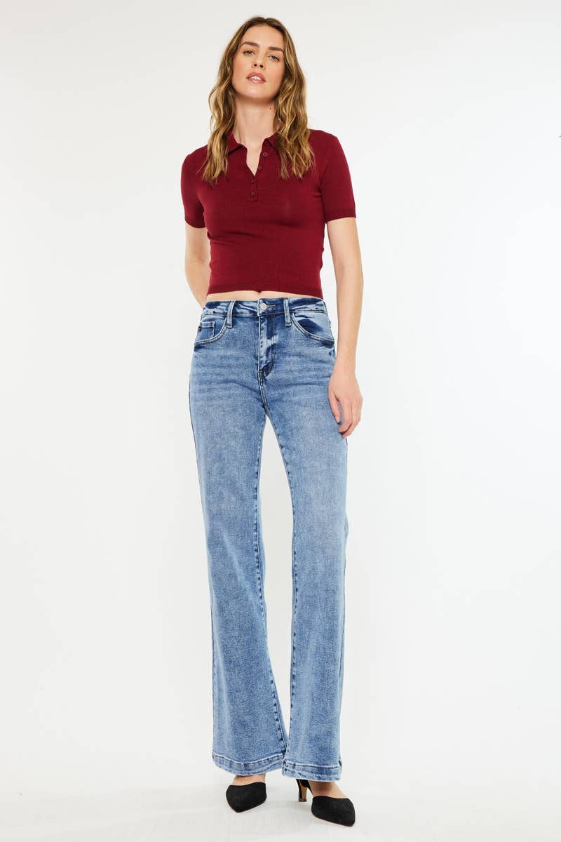 KanCan | High Rise Wide Leg Flare Jean