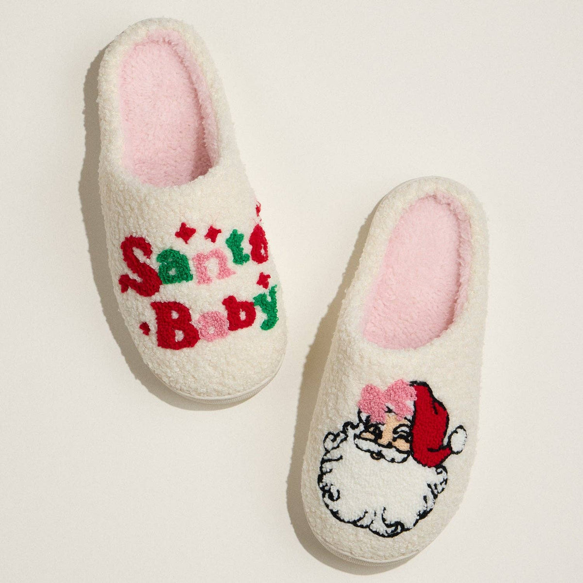 Sherpa Santa Baby Slippers