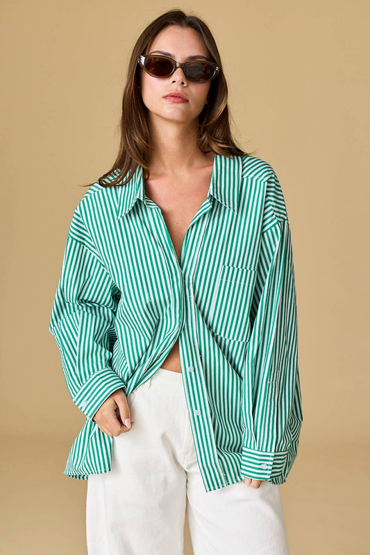Luna Oversized Stripe Shirt