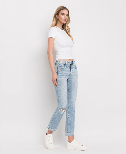 Lovervet | Tummy Control High Rise Slim Straight Jean