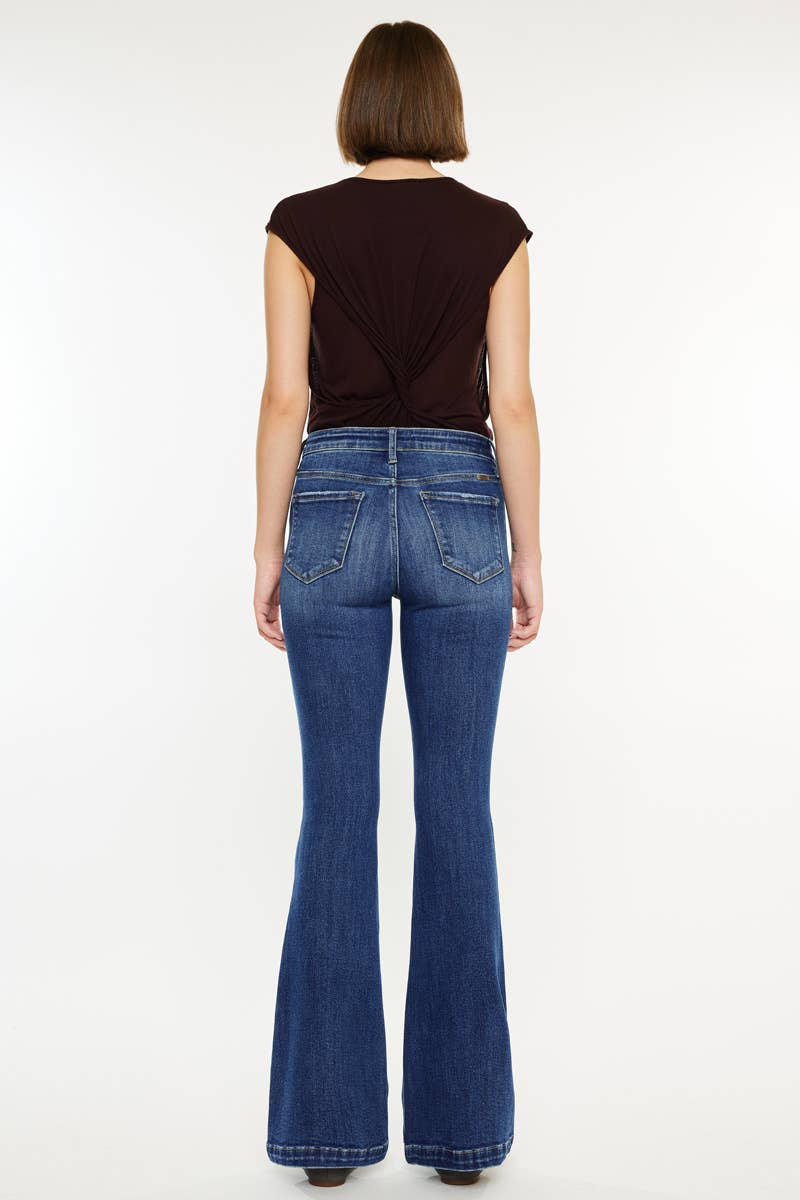 KanCan | Petite Mid Rise Flare Jeans