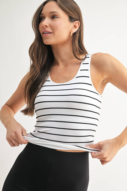 Mono B | Classic Seamless Ribbed Tank Top